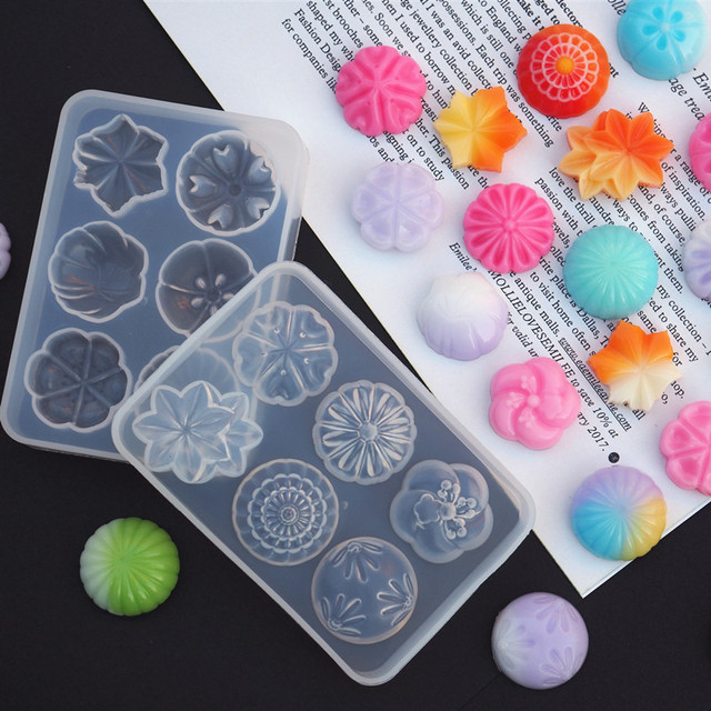 Wagashi Candy Dessert Cake Silicone Mold Jewelry Making Epoxy Resin Molds  Uv Resin Mold Silicone Mold
